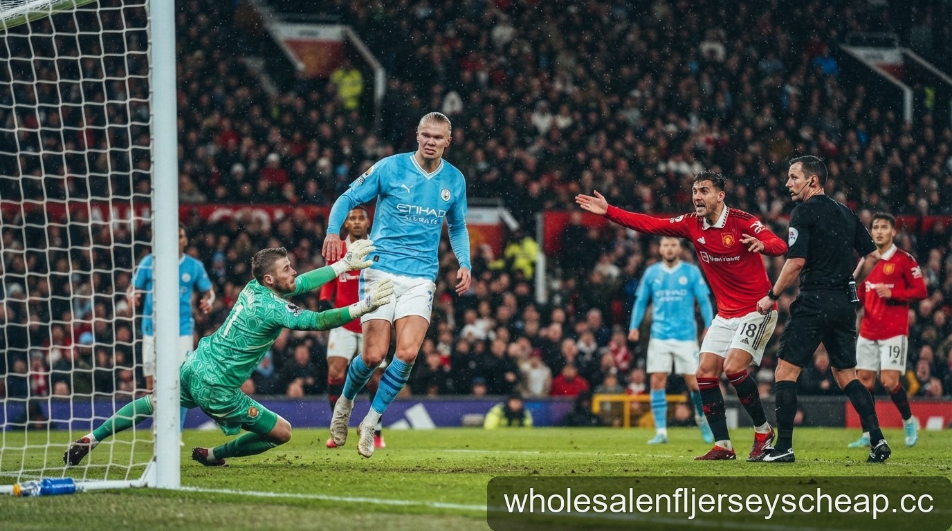 Derby Manchester đầy tranh cãi: Haaland định đoạt trận đấu trong thế thiếu người